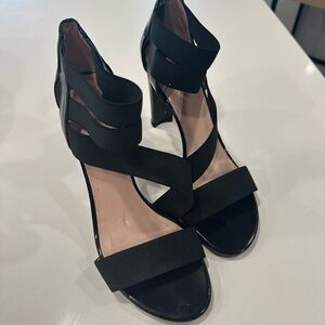 Stuart Weitzman strappy black high heel